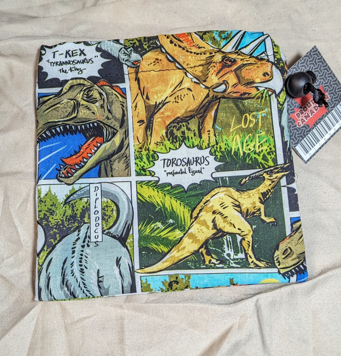 Cretaceous Dinosaurs Dice Bag