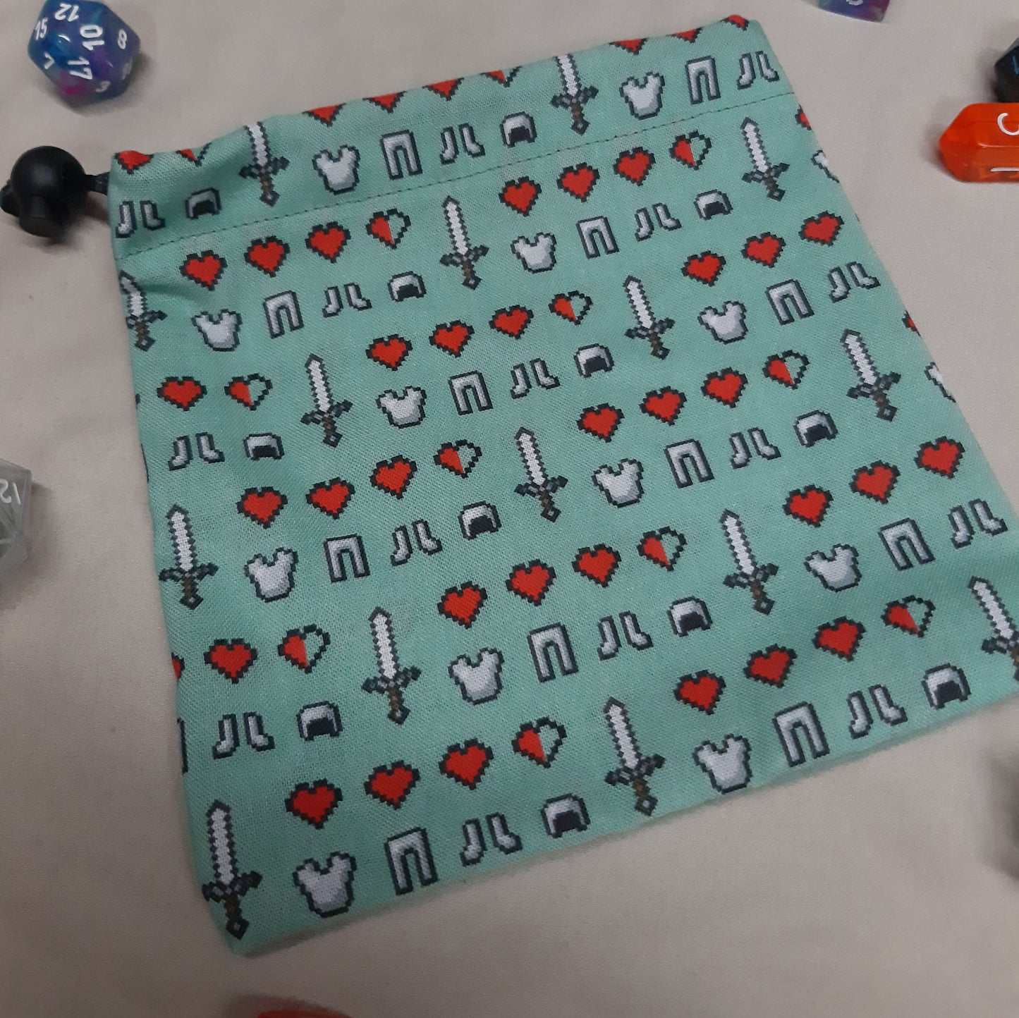 Minecraft Iron Armor Dice Bag